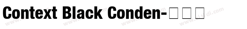 Context Black Conden字体转换